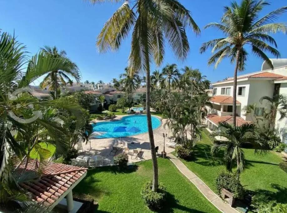 Hermoso Apartamento En Manzanillo Con Alberca Y Cancha De Tenis, Ideal Para Relajarse Y Disfrutar De Una Escapada Tranquila En El Paraiso Tropical Luaran gambar