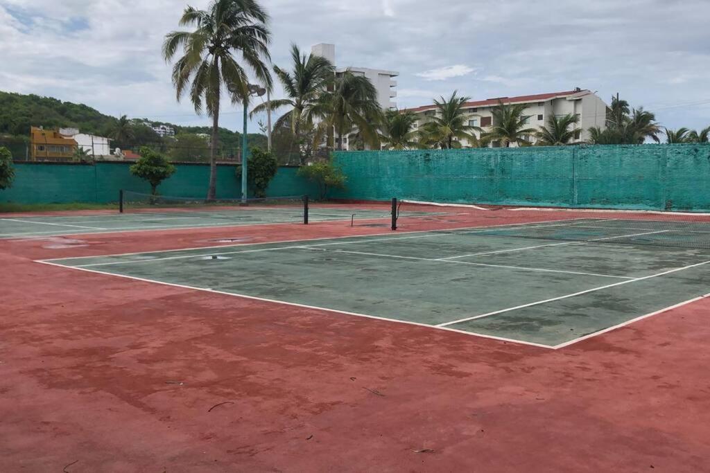 Hermoso Apartamento En Manzanillo Con Alberca Y Cancha De Tenis, Ideal Para Relajarse Y Disfrutar De Una Escapada Tranquila En El Paraiso Tropical Luaran gambar